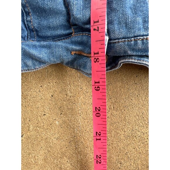 Vintage Blue Denim Jacket With Faux Shearling Lining & Button Closure Size 13-14 - Picture 5 of 5